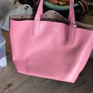 Kate Spade Vibrant Pink Reversible Floral Tote.